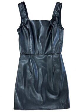 Katie J NYC Junior's Logan Vegan Leather Dress
